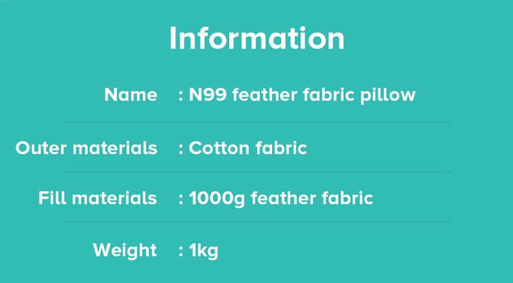 N99 100_ Feather Fabric Pillow-10